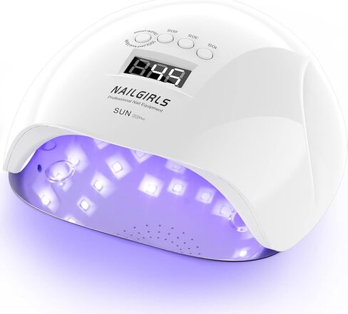 UV LED Nail Lamp, NAILGIRLS 150W Nail Dryer for Gel Nail Polish 4 Timer Setting with Automatic Sensor, UV Nail Light Curing Lamp for Home, Salon in Kuwait