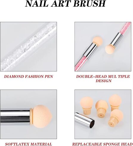 SILPECWEE 5Pcs Ombre Nail Brush Nail Detail Brush Nail Art Brushes Nail Design Brushes Nail Painting Liner Brush for Acrylic Nails Thin Nail Pen Nail Art Tools in Kuwait