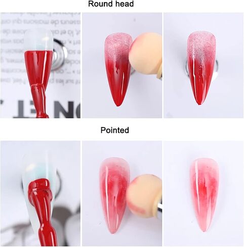 SILPECWEE 5Pcs Ombre Nail Brush Nail Detail Brush Nail Art Brushes Nail Design Brushes Nail Painting Liner Brush for Acrylic Nails Thin Nail Pen Nail Art Tools in Kuwait