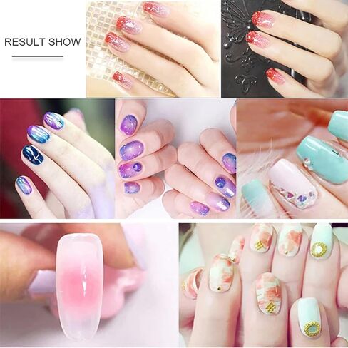 SILPECWEE 5Pcs Ombre Nail Brush Nail Detail Brush Nail Art Brushes Nail Design Brushes Nail Painting Liner Brush for Acrylic Nails Thin Nail Pen Nail Art Tools in Kuwait
