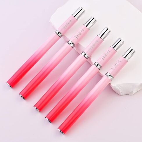 Yasterd Nail Art Liner Brushes, UV Nail Gel Polish Painting Nail Art Design Brush Pen Set for Long Lines, Short Strokes, Details, Blending, Elongated Lines Sizes 5/7/9/11/20/25mm Crystal Handle 6Pcs in Saudi Arabia