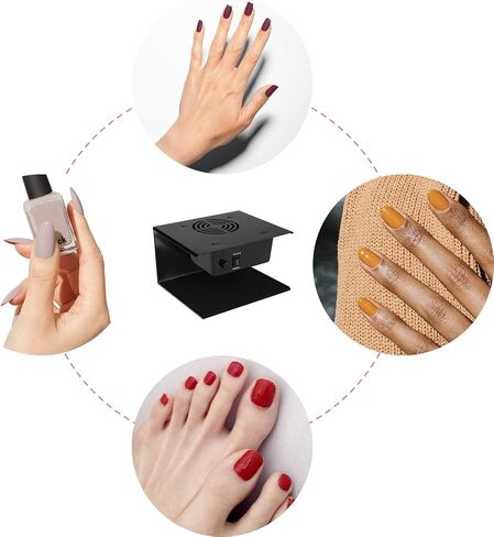 WOWOHI Nail Dryer for Regular Polish, 300W Nail Fan Dryer Blower with Hot and Cool Air, Professional Nail Art Drying Fan for Manicure Salon and Daily Home Use in Saudi Arabia