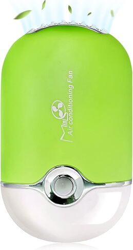 GreenLife® USB Rechargeable Portable Mini Fan Cooling Fan Bladeless Handheld Eyelash dryer Mini Handheld Fan Air Conditioning Blower for Eyelash Extension (Blue) in Saudi Arabia