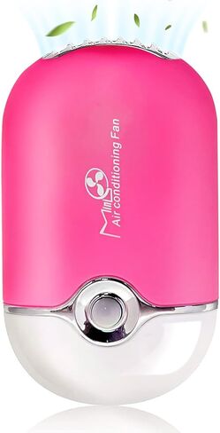 GreenLife® USB Rechargeable Portable Mini Fan Cooling Fan Bladeless Handheld Eyelash dryer Mini Handheld Fan Air Conditioning Blower for Eyelash Extension (Blue) in Saudi Arabia