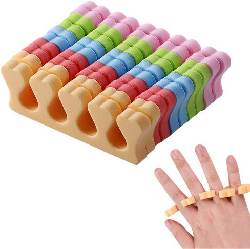 10 Pcs Toe Separators Finger Separators, Soft Sponge Toe Separators Pedicure, Toe Finger Dividers for Women Men Nail Art Pedicure Manicure Polishing Coating Gel Painting Beauty Accessories in Kuwait