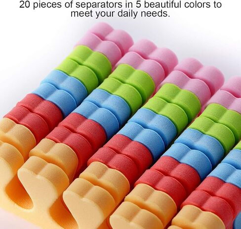 10 Pcs Toe Separators Finger Separators, Soft Sponge Toe Separators Pedicure, Toe Finger Dividers for Women Men Nail Art Pedicure Manicure Polishing Coating Gel Painting Beauty Accessories in Kuwait