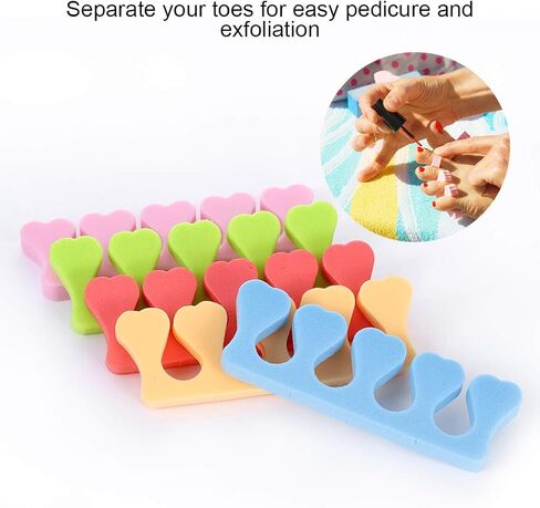 10 Pcs Toe Separators Finger Separators, Soft Sponge Toe Separators Pedicure, Toe Finger Dividers for Women Men Nail Art Pedicure Manicure Polishing Coating Gel Painting Beauty Accessories in Kuwait