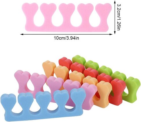 10 Pcs Toe Separators Finger Separators, Soft Sponge Toe Separators Pedicure, Toe Finger Dividers for Women Men Nail Art Pedicure Manicure Polishing Coating Gel Painting Beauty Accessories in Kuwait