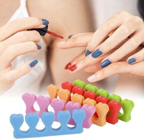 10 Pcs Toe Separators Finger Separators, Soft Sponge Toe Separators Pedicure, Toe Finger Dividers for Women Men Nail Art Pedicure Manicure Polishing Coating Gel Painting Beauty Accessories in Kuwait