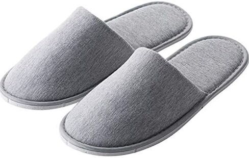 Rocutus 2 Pair Disposable Slippers,Disposable Slippers Bulk Guest Slippers,Travel Portable Polyester-cotton Slippers Home Interior Slippers Hotel Special Anti-skid Shoes Cotton Trailer in Kuwait