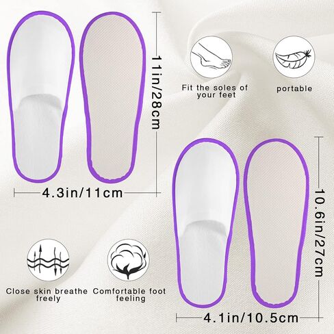 Geyoga 30 Pairs Disposable Slippers Non-Slip Slippers Unisex Disposable Slippers for Hotel Home Guest Massage, 2 Size in Saudi Arabia