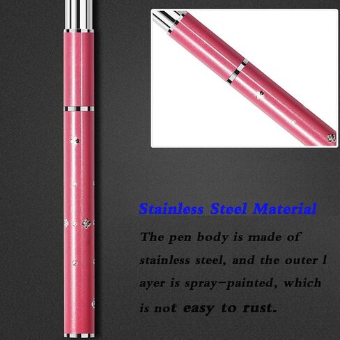 1 Piece Embossing Stylus Set with 5 Pieces Replacement Head Diamond Crystal Dotting Fountain Pen Tracing Dotting Tool Stylus Embossing Tools for Paper Art Dotting Tools for Nail Art (Pink) in Saudi Arabia