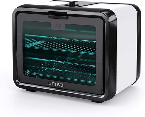 صندوق مطهر بالأشعة فوق البنفسجية كبير من ENNVA - صندوق معقم بالأشعة فوق البنفسجية البسيط - صندوق مطهر بالأشعة فوق البنفسجية بسعة كبيرة - خزانة تطهير بالأشعة فوق البنفسجية لتعقيم الهاتف والألعاب والمناشف وأداة صالون الأظافر in Kuwait