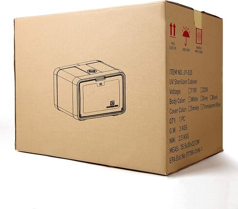 صندوق مطهر بالأشعة فوق البنفسجية كبير من ENNVA - صندوق معقم بالأشعة فوق البنفسجية البسيط - صندوق مطهر بالأشعة فوق البنفسجية بسعة كبيرة - خزانة تطهير بالأشعة فوق البنفسجية لتعقيم الهاتف والألعاب والمناشف وأداة صالون الأظافر in Kuwait