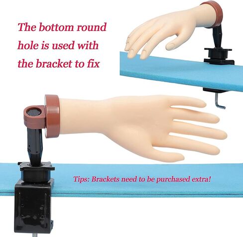 ممارسة يد الأظافر، يد تدريب للأظافر الأكريليك، يد وهمية لتدريب الأظافر، يد عارضة أزياء مرنة قابلة للانحناء، قطعة واحدة من يد تدريب الأظافر الاحترافية in Kuwait