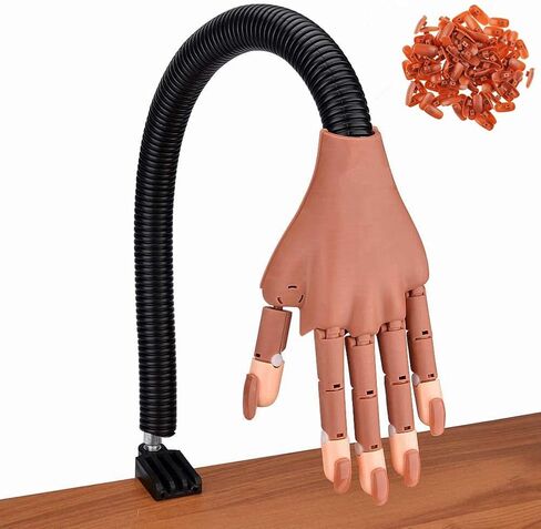 ترقية الأظافر لا تسقط بسهولة تدريب تدريب الأظافر، عرض الأظافر، عرض الأظافر، أيدي زائفة مرنة متحركة لتقليم الأظافر، أفضل أداة ممارسة طباعة مانيكير DIY in Kuwait