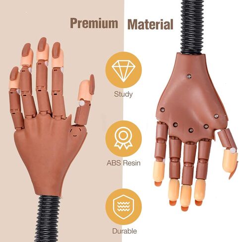 ترقية الأظافر لا تسقط بسهولة تدريب تدريب الأظافر، عرض الأظافر، عرض الأظافر، أيدي زائفة مرنة متحركة لتقليم الأظافر، أفضل أداة ممارسة طباعة مانيكير DIY in Kuwait