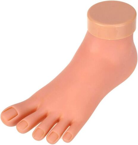 AORAEM Practice Fake Foot Flexible Movable Soft Silicone Fake Foot Tool for Nails Training Display in Saudi Arabia