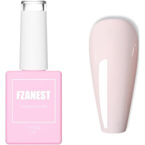 FZANEST Baby Blue Gel Nail Polish,Summer Color Yellow Nail Art Gel Polish Soak Off LED UV #D15