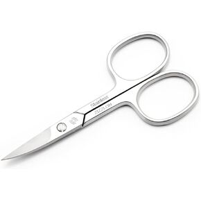 ZIZZLON Nail Scissors Curved Micro Serrated Stainless Steel Eyebrow Scissors for Eyelash, Mustache, Beard, Nose Hair, Toenail – Pedicure, Manicure Scissors for Men and Women in Kuwait