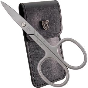 3 Swords Germany - brand quality STAINLESS STEEL INOX CURVED CUTICLE SCISSORS (1 PIECE) with case for manicure pedicure - nail care by 3 Swords - Made in Germany
