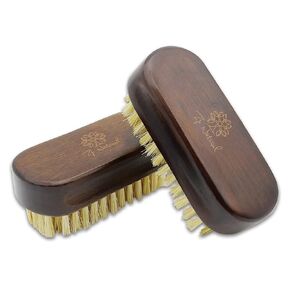 Nail Brush For Cleaning Fingernails - ZP Natural 2Pack Wooden Nail Brushes, Green Fingernail Brush For Cleaning Nail Scrub Brush Natural Sisal Bristles Are Biodegradable