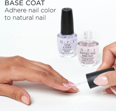 مقوي الأظافر الطبيعي من OPI، تركيبة نباتية، غني بفيتامين A وE، يساعد على منع تغير اللون، ويقوي الأظافر، شفاف، 0.5 أونصة سائلة in Kuwait