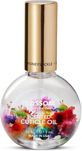 Blossom Hydrating, Moisturizing, Strengthening, Gourmand Scented Cuticle Oil, Infused with Real Flowers, Made in USA, 0.5 fl. oz, Almond Biscotti in Saudi Arabia