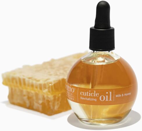 تنشيط Cuccio Naturale - زيت مرطب للبشرة التي تم إصلاحها بين عشية وضحاها - علاج للبشرة التالفة والأظافر الرقيقة - تركيبة خالية من البارابين / القسوة - الحليب والعسل - 2.5 أوقية in Kuwait