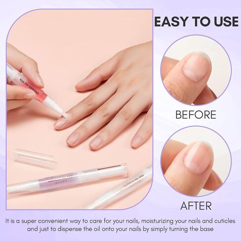 Makartt Cuticle Oil For Nails Care, 15ML Cuticle Softener Nail Growth Treatment Quickly Absorbed Water-Oil Separation Deep Moisturizing Nail Repair Oil w/Natural Vitamin E Moisturized Gel Nail Polish in Kuwait