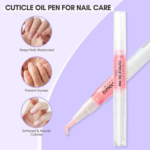 Makartt Cuticle Oil For Nails Care, 15ML Cuticle Softener Nail Growth Treatment Quickly Absorbed Water-Oil Separation Deep Moisturizing Nail Repair Oil w/Natural Vitamin E Moisturized Gel Nail Polish in Kuwait