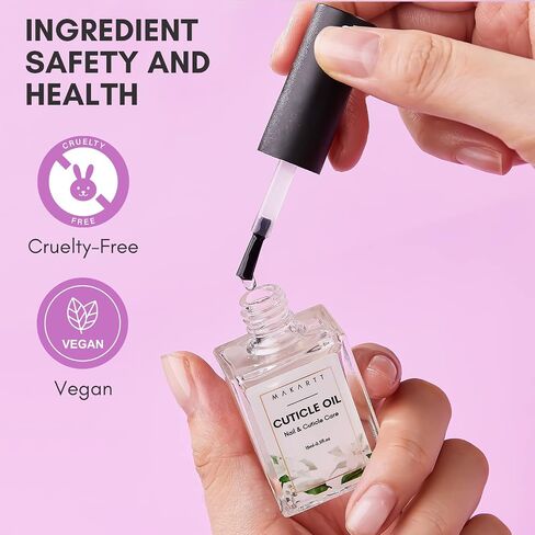 Makartt Cuticle Oil For Nails Care, 15ML Cuticle Softener Nail Growth Treatment Quickly Absorbed Water-Oil Separation Deep Moisturizing Nail Repair Oil w/Natural Vitamin E Moisturized Gel Nail Polish in Kuwait