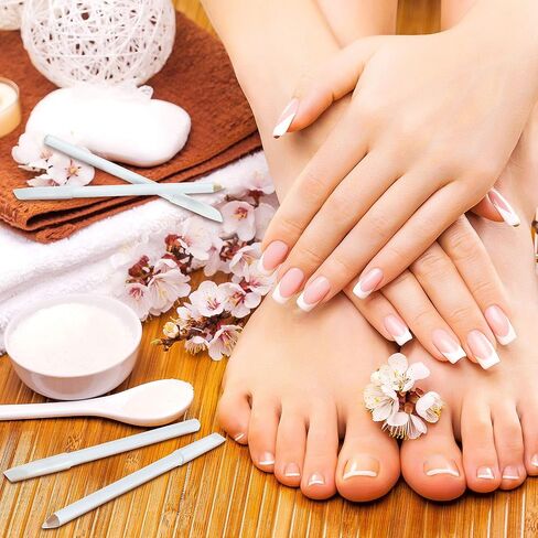 Nail Whitening Pencil 2-in-1 White Nail Pencil DIY Nail Design Manicure with Cuticle Pusher in Saudi Arabia
