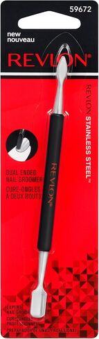 Cuticle Pusher and Nail Cleaner by Revlon, Dual Ended Nail Care Tool, Easy to Use, Stainless Steel (Pack of 1) in Saudi Arabia