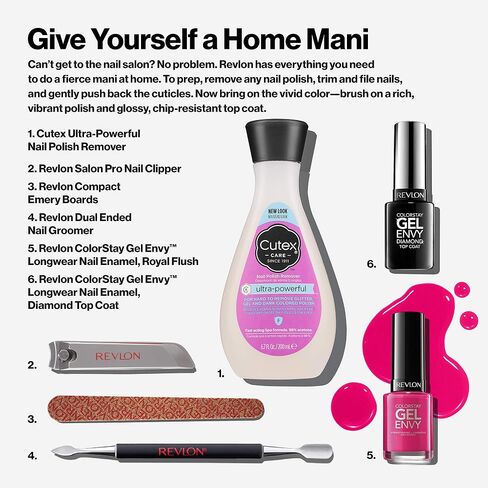 Cuticle Pusher and Nail Cleaner by Revlon, Dual Ended Nail Care Tool, Easy to Use, Stainless Steel (Pack of 1) in Saudi Arabia