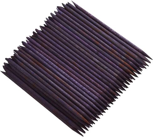 100 Pcs Orange Wood Nail Sticks Double Sided Multi Functional Cuticle Pusher Manicure Pedicure Tool for Manicure Pedicure in Saudi Arabia