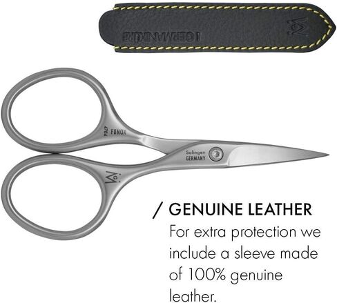 GERMANIKURE Professional Nail Cutter Scissors - FINOX Stainless Steel Manicure Tools in Leather Case - Ethically Made in Solingen Germany - 4704 in Saudi Arabia