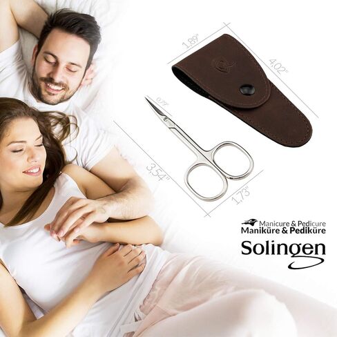 marQus - Straight nail scissors made in Germany Solingen incl. case for precise cutting of nails suitable as fingernail scissors and toenail scissors in Kuwait