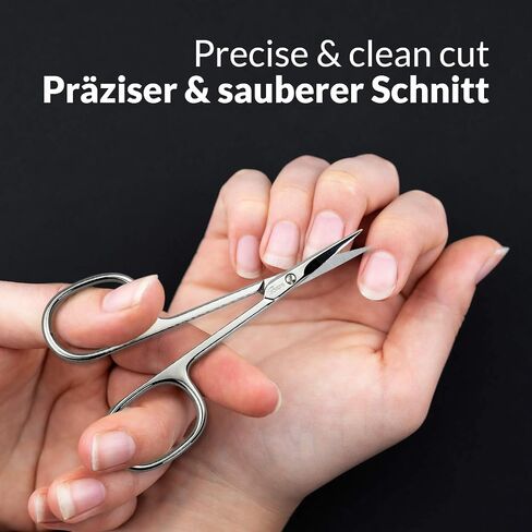marQus - Straight nail scissors made in Germany Solingen incl. case for precise cutting of nails suitable as fingernail scissors and toenail scissors in Kuwait