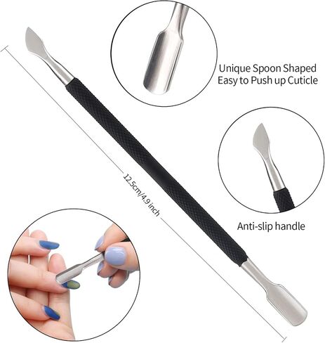 Cuticle Trimmer with Cuticle Pusher, SoHai Cuticle Remover Cutter Nipper and Triangle Cuticle Nail Pusher Peeler Scraper, Durable Dead Skin Clipper Manicure Pedicure Tools (Colorful) in Saudi Arabia