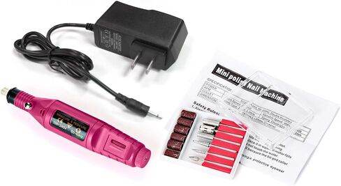 طقم مثقاب فني للأظافر، طقم مثقاب كهربائي للأظافر، طقم مبرد أظافر احترافي، مبرد أظافر كهربائي باديكير مانيكير أظافر أكريليك، 6 مبرد DIY مجموعة مثقاب لتلميع الأظافر، حزمة إصلاح التلميع in Kuwait