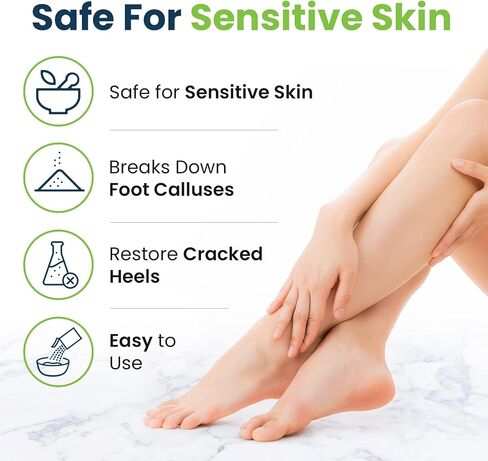 Callus Remover for Feet with Extra Strength Gel & Foot Pumice Stone Set - Easy Way to Remove Hard Calluses & Dead Skin Build-Up - Professional at-Home Foot Care for Men & Women - Made in The USA in Saudi Arabia