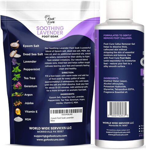 Callus Remover for Feet with Extra Strength Gel & Foot Pumice Stone Set - Easy Way to Remove Hard Calluses & Dead Skin Build-Up - Professional at-Home Foot Care for Men & Women - Made in The USA in Kuwait