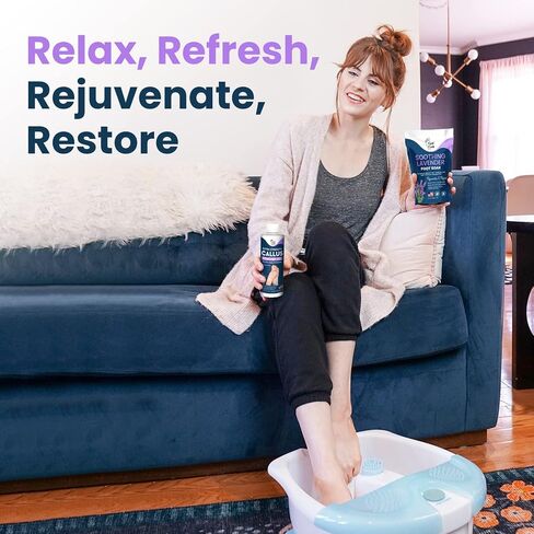 Callus Remover for Feet with Extra Strength Gel & Foot Pumice Stone Set - Easy Way to Remove Hard Calluses & Dead Skin Build-Up - Professional at-Home Foot Care for Men & Women - Made in The USA in Kuwait