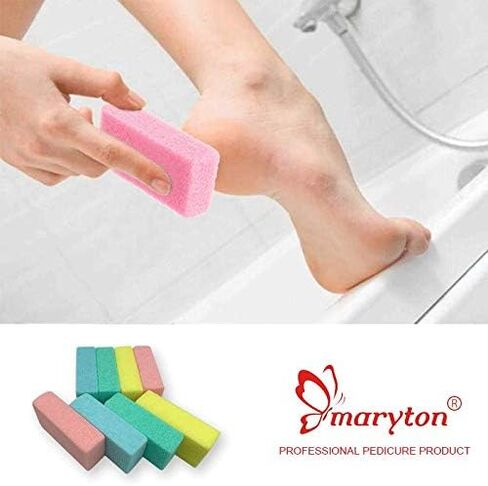 Maryton Foot Exfoliator File Scrubber Sponge Pedicure Tool Callus Remover for Feet, Salon Foot Scrub Pads Pedi Gifts for Men Women, 2pcs in Kuwait