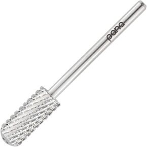 USA Pana 3/32" Safety Nail Carbide - Smooth Round Top Large Barrel Head for Electric Dremel Drill Machine - Grit Size: (5XC to Extra Fine) (2X Coarse, Large Barrel - DLC Black)