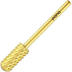 Pana 3/32" Small Smooth Top Nail Carbide Bit - Gold Color (Grit: Extra Fine - XF) for Electric Dremel Drill Machine in Kuwait
