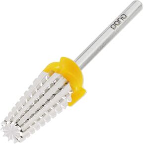 PANA Nail Carbide 5 in 1 Bit - Two Way Rotate use for Both Left and Right Handed - Fast remove Acrylic or Hard Gel - 3/32" Shank - Manicure, Nail Art, Drill Machine (Double Coarse - 2XC, Gold) in Saudi Arabia