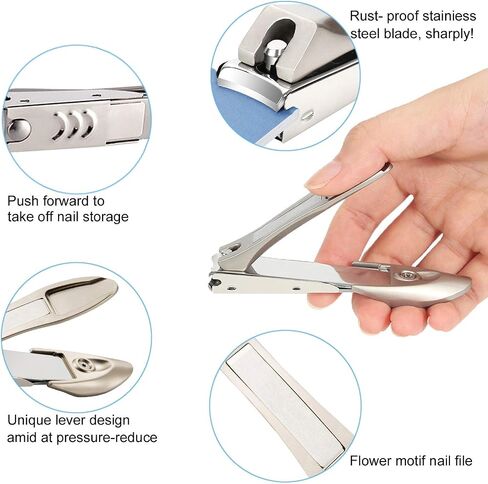Thick Toenail Clippers, Mens Nail Clippers for Large Big Thick Nail and Toenail Senior Nail Clippers with Easy Grip Rubber Handle for Podiatrist/Ingrown/Seniors/Adult in Saudi Arabia