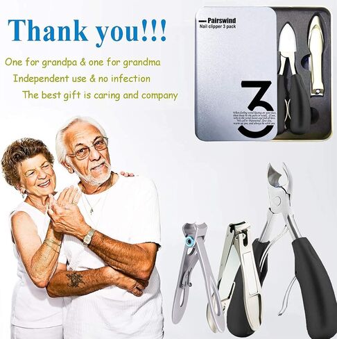 Thick Toenail Clippers, Mens Nail Clippers for Large Big Thick Nail and Toenail Senior Nail Clippers with Easy Grip Rubber Handle for Podiatrist/Ingrown/Seniors/Adult in Saudi Arabia